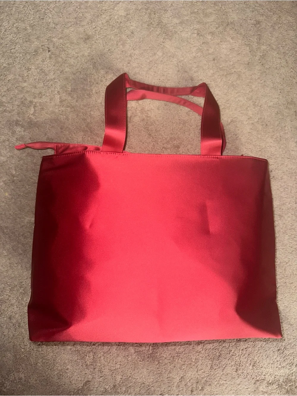 NWT Victoria’s Secret Red / Hot Pink Monogram Tote Bag